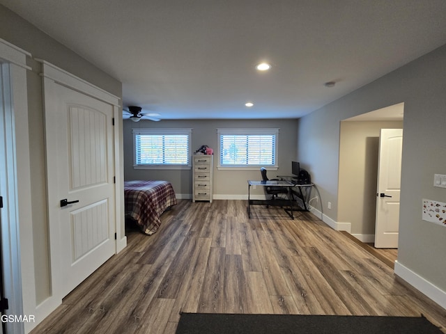 708 Lakeside Ct, Dandridge, TN 37725 - office with recessed lighting, wood finished floors, and baseboards