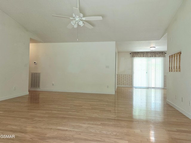 2865/2869 Happy Hollow Rd, Sevierville, TN 37862 - unfurnished living room with light wood-style flooring and a ceiling fan