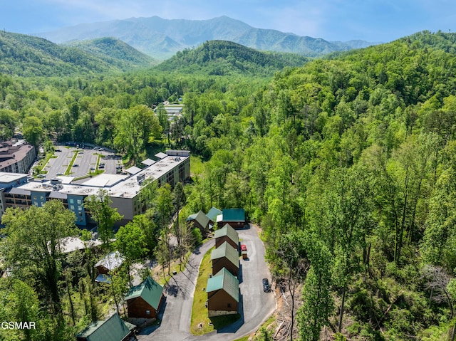 822 Eagle Cove Way, Gatlinburg, TN 37738 - drone / aerial view of a heavily wooded area and mountains
