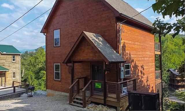 view of rear view of house