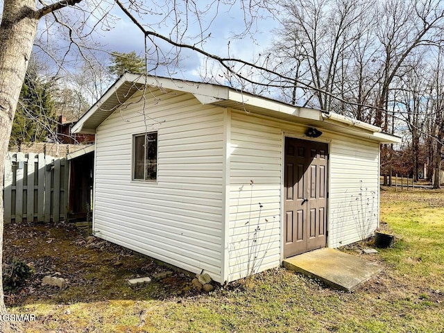 view of outdoor structure