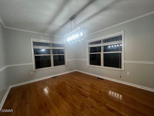 734 Southview Cir, Kodak, TN 37764 - empty room with wood-type flooring, ornamental molding, and baseboards