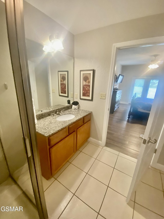 124 Plaza Dr Unit 3107, Pigeon Forge, TN 37863 - bathroom featuring vanity, tile patterned floors, and baseboards