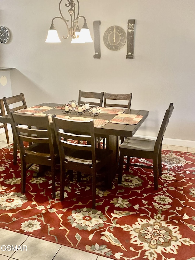 124 Plaza Dr Unit 3107, Pigeon Forge, TN 37863 - tiled dining room featuring a chandelier