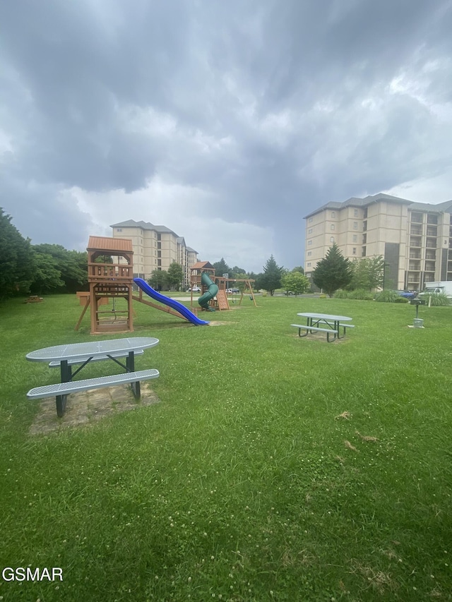 124 Plaza Dr Unit 3107, Pigeon Forge, TN 37863 - communal playground with a lawn