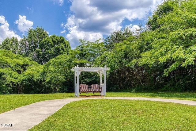 124 Plaza Dr Unit 3107, Pigeon Forge, TN 37863 - view of community with a pergola and a lawn