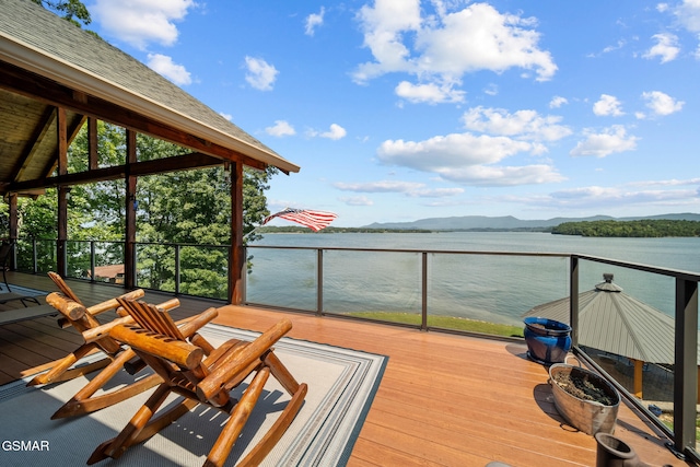 3995 Island View Way, Sevierville, TN 37876 - deck featuring a mountain view