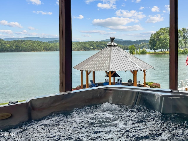 3995 Island View Way, Sevierville, TN 37876 - dock area featuring a water view and a gazebo