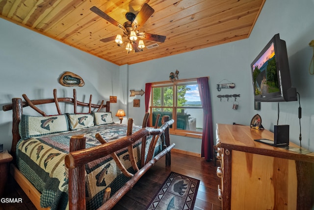 3995 Island View Way, Sevierville, TN 37876 - bedroom featuring wooden ceiling and hardwood / wood-style flooring
