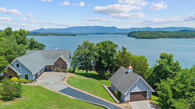 3995 Island View Way, Sevierville, TN 37876 - view from above of property featuring a water and mountain view