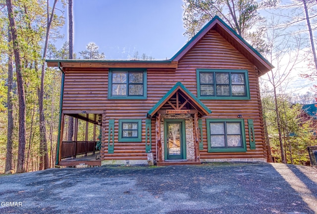 2809 Ridge Creek Cir, Sevierville, TN 37876 - cabin featuring log exterior