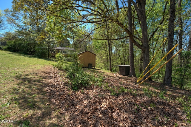 1940 Big Chiefs Skyview Dr, Sevierville, TN 37876 - view of yard with an outbuilding and a storage unit