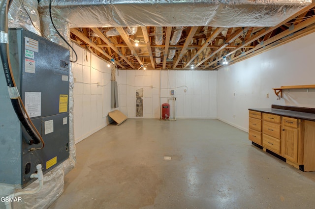 1940 Big Chiefs Skyview Dr, Sevierville, TN 37876 - unfinished below grade area with heating unit