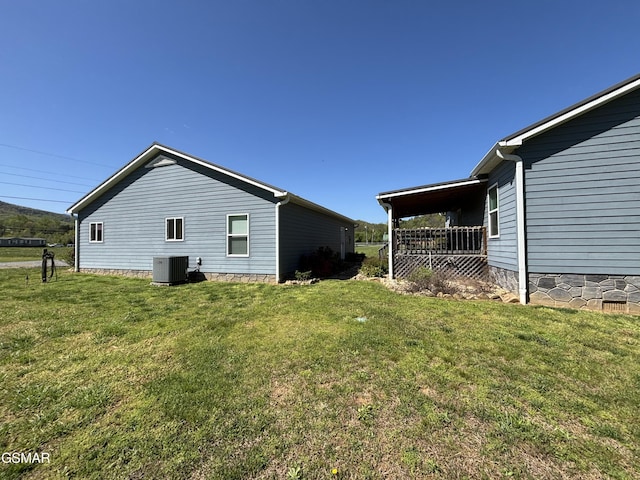 147 Padgett Mill Rd, Cosby, TN 37722 - view of side of property featuring a yard and cooling unit