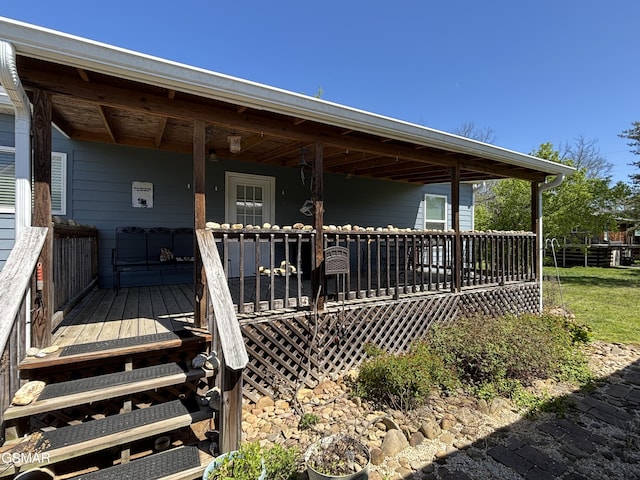 147 Padgett Mill Rd, Cosby, TN 37722 - view of wooden deck