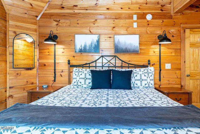 2430 Cobbler Way, Pigeon Forge, TN 37863 - bedroom with wood walls