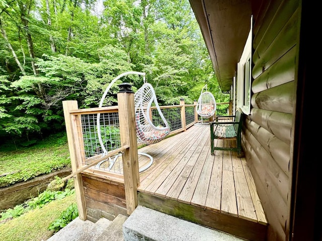 view of deck