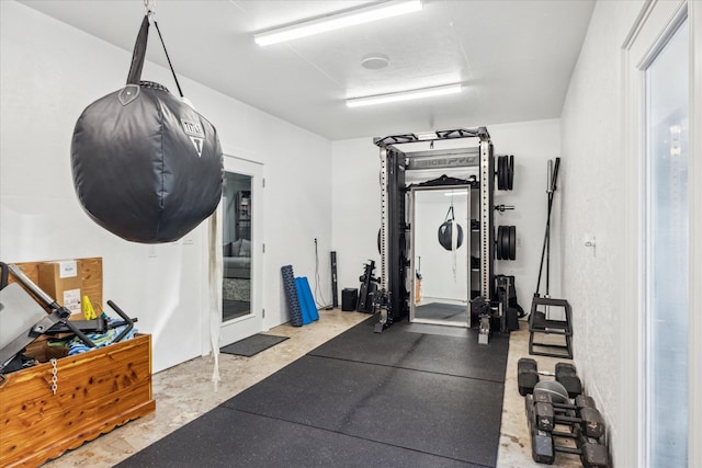 view of workout room