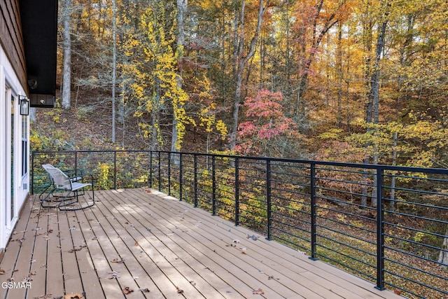 view of wooden terrace