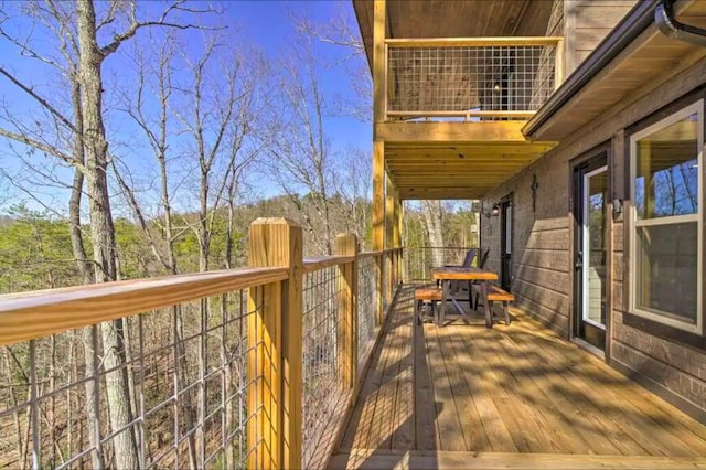 view of wooden terrace