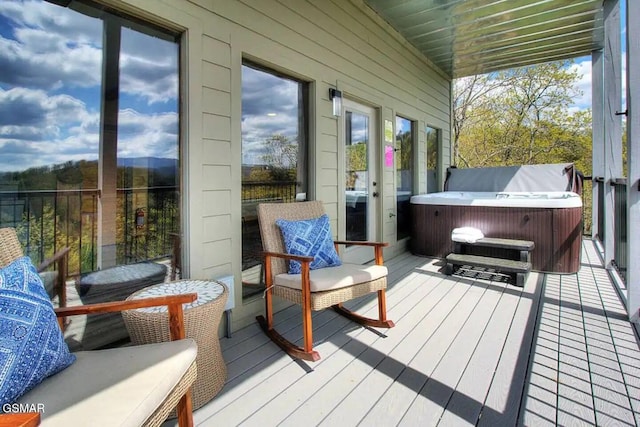 view of sunroom / solarium