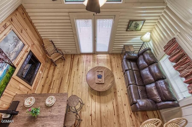living room featuring wood finished floors