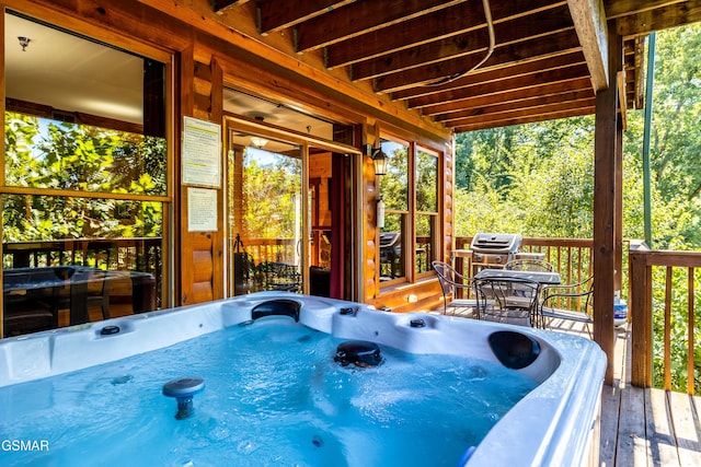 415 Big Bear Way, Pigeon Forge, TN 37863 - deck with a hot tub