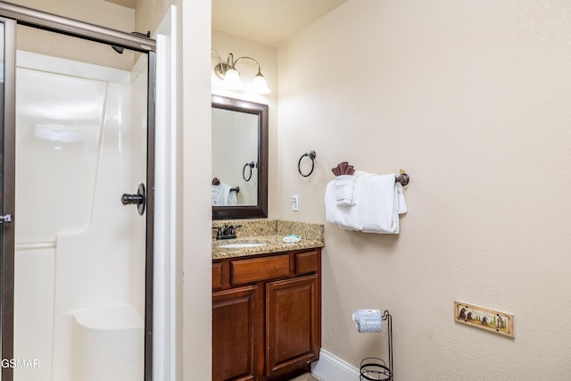 415 Big Bear Way, Pigeon Forge, TN 37863 - bathroom with vanity and a stall shower