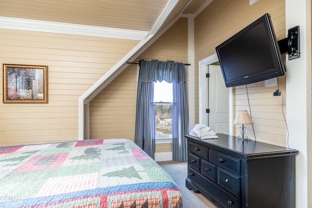 415 Big Bear Way, Pigeon Forge, TN 37863 - carpeted bedroom with wooden walls