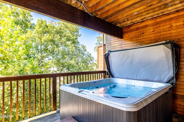 415 Big Bear Way, Pigeon Forge, TN 37863 - deck featuring a hot tub