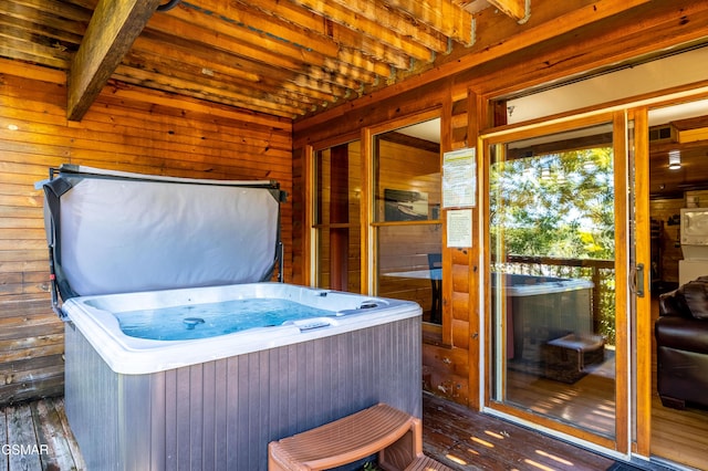415 Big Bear Way, Pigeon Forge, TN 37863 - bathroom with wood walls and wood-type flooring