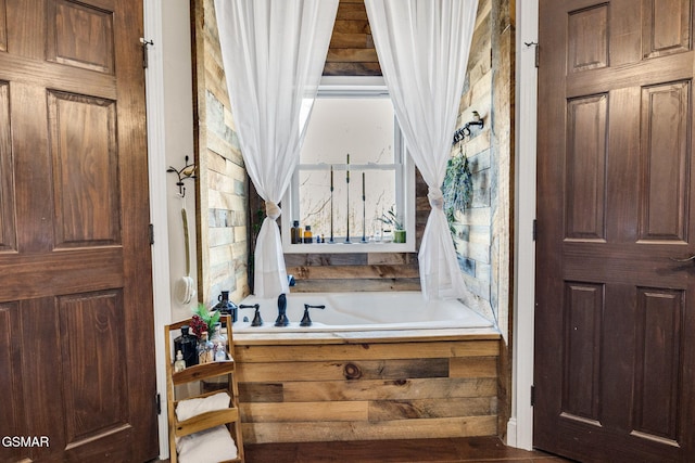 bathroom with a bathing tub