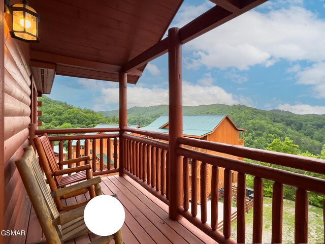 2316 Boulder Way, Sevierville, TN 37862 - deck featuring a view of trees