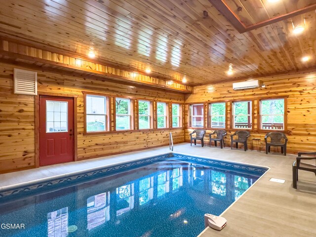 2316 Boulder Way, Sevierville, TN 37862 - indoor pool with a wall mounted air conditioner