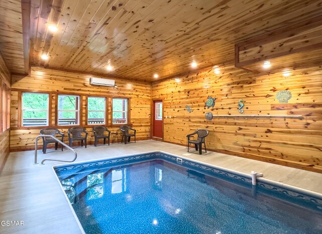 2316 Boulder Way, Sevierville, TN 37862 - indoor pool with a wall mounted air conditioner