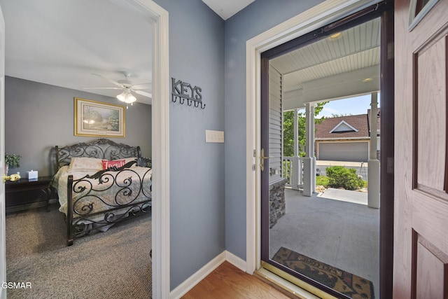 523 Apple View Way Unit 409, Sevierville, TN 37862 - foyer entrance with carpet floors and ceiling fan