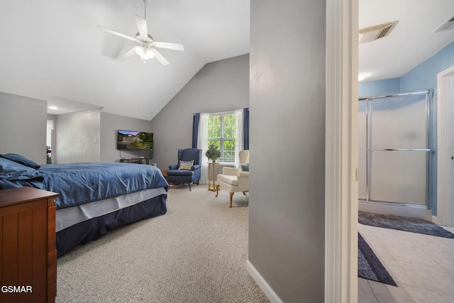 523 Apple View Way Unit 409, Sevierville, TN 37862 - bedroom with vaulted ceiling and carpet floors