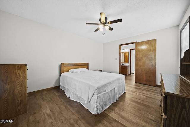 3430 Laurel Ridge Way, Sevierville, TN 37862 - bedroom with wood finished floors, a ceiling fan, and ensuite bathroom