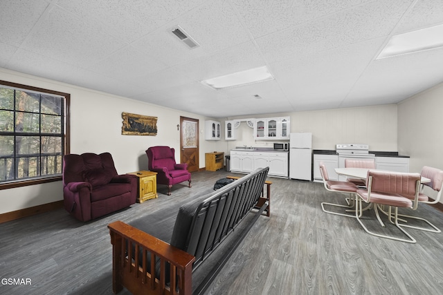3430 Laurel Ridge Way, Sevierville, TN 37862 - living room featuring wood finished floors and a drop ceiling