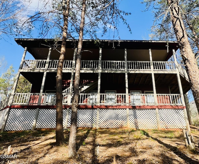 3430 Laurel Ridge Way, Sevierville, TN 37862 - rear view of house featuring a deck