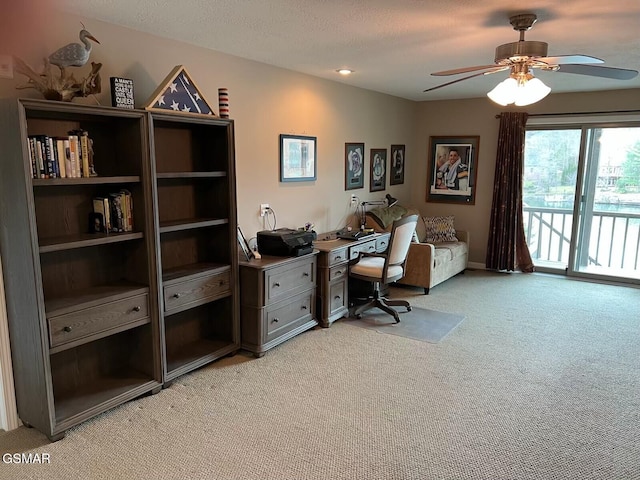 20 Brixton Ln, Crossville, TN 38555 - office area featuring light carpet and ceiling fan