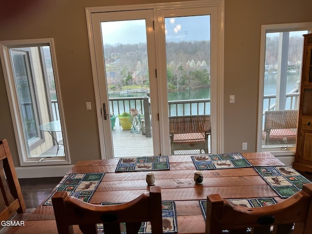 20 Brixton Ln, Crossville, TN 38555 - dining room with a wealth of natural light and a water view