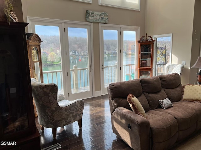 20 Brixton Ln, Crossville, TN 38555 - living room with visible vents and dark wood finished floors