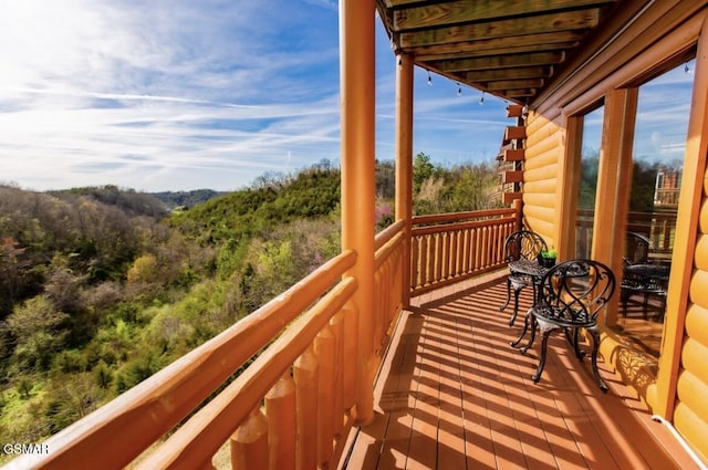 view of balcony