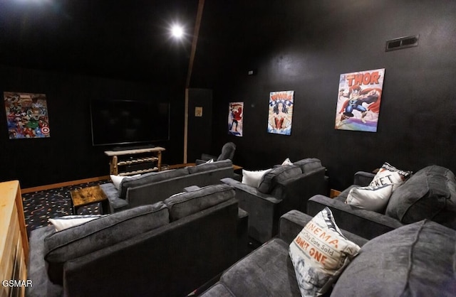 view of home theater room