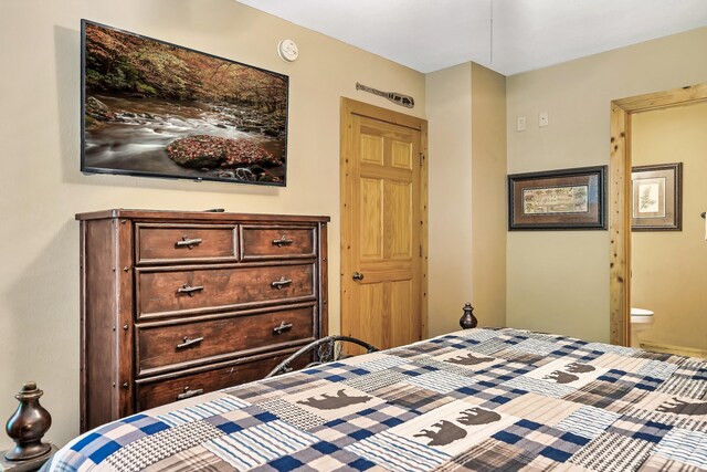 bedroom with ensuite bathroom