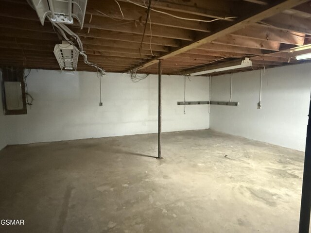 525 Freeman Ave, Newport, TN 37821 - unfinished below grade area with electric panel