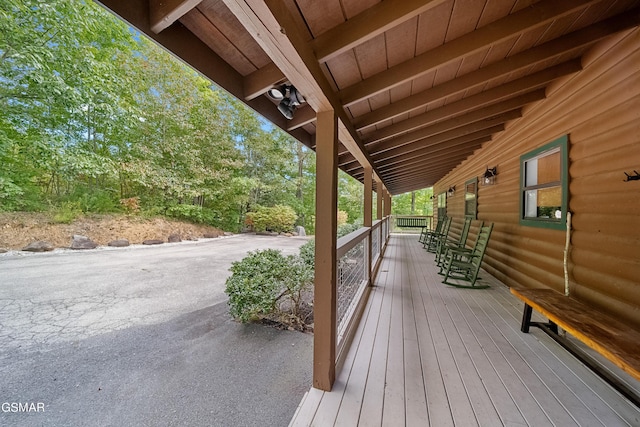 859 Pinnacle Vista Rd, Gatlinburg, TN 37738 - view of wooden porch