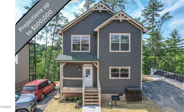 923 Osprey Way, Pigeon Forge, TN 37863 - view of front of home featuring crawl space and a shingled roof