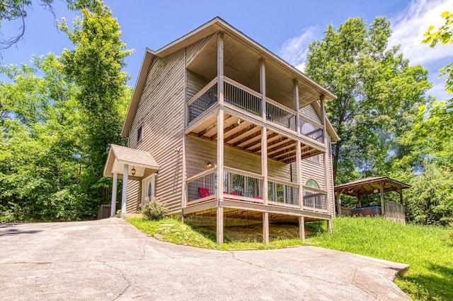 view of rear view of property